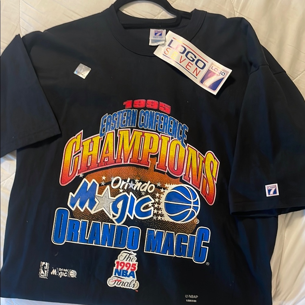 Vintage LOGO 7 Orlando Magic 1995 Eastern conference Champions Graphic Tee